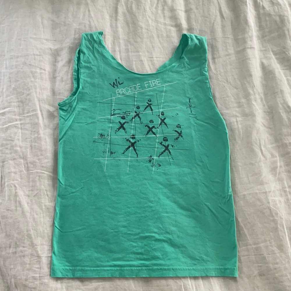 Arcade Fire AUTOGRAPHED tshirt women small